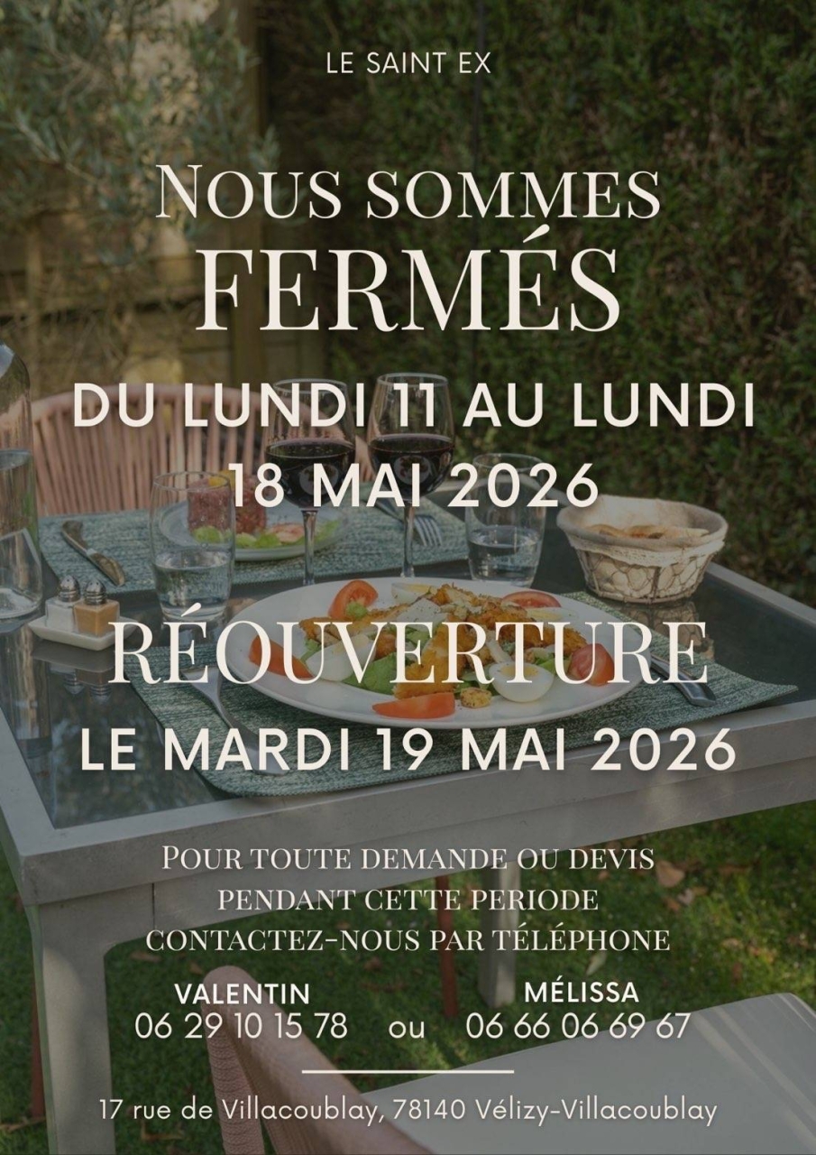 Le Saint Ex - Restaurant Velizy Villacoublay - Traiteur évènementiel Paris